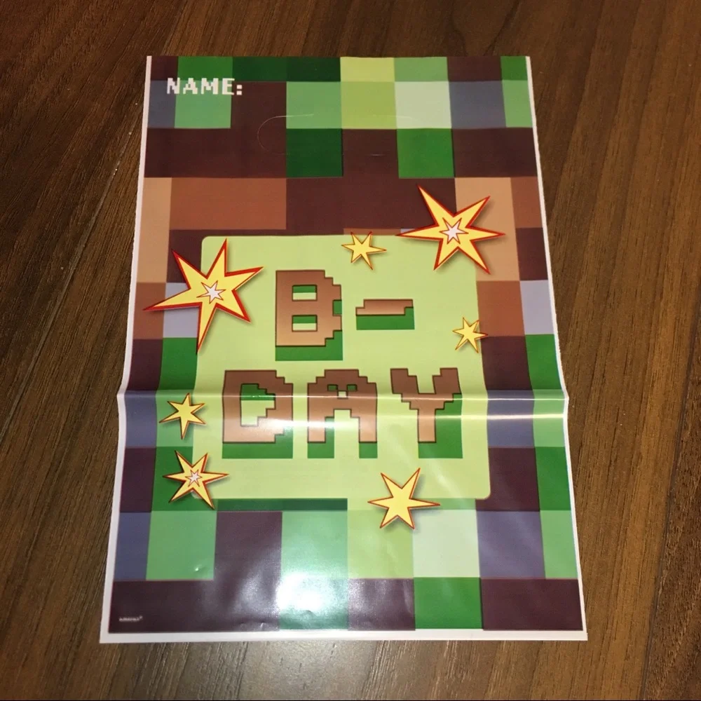 Pixelated Party Kit Minecraft Theme